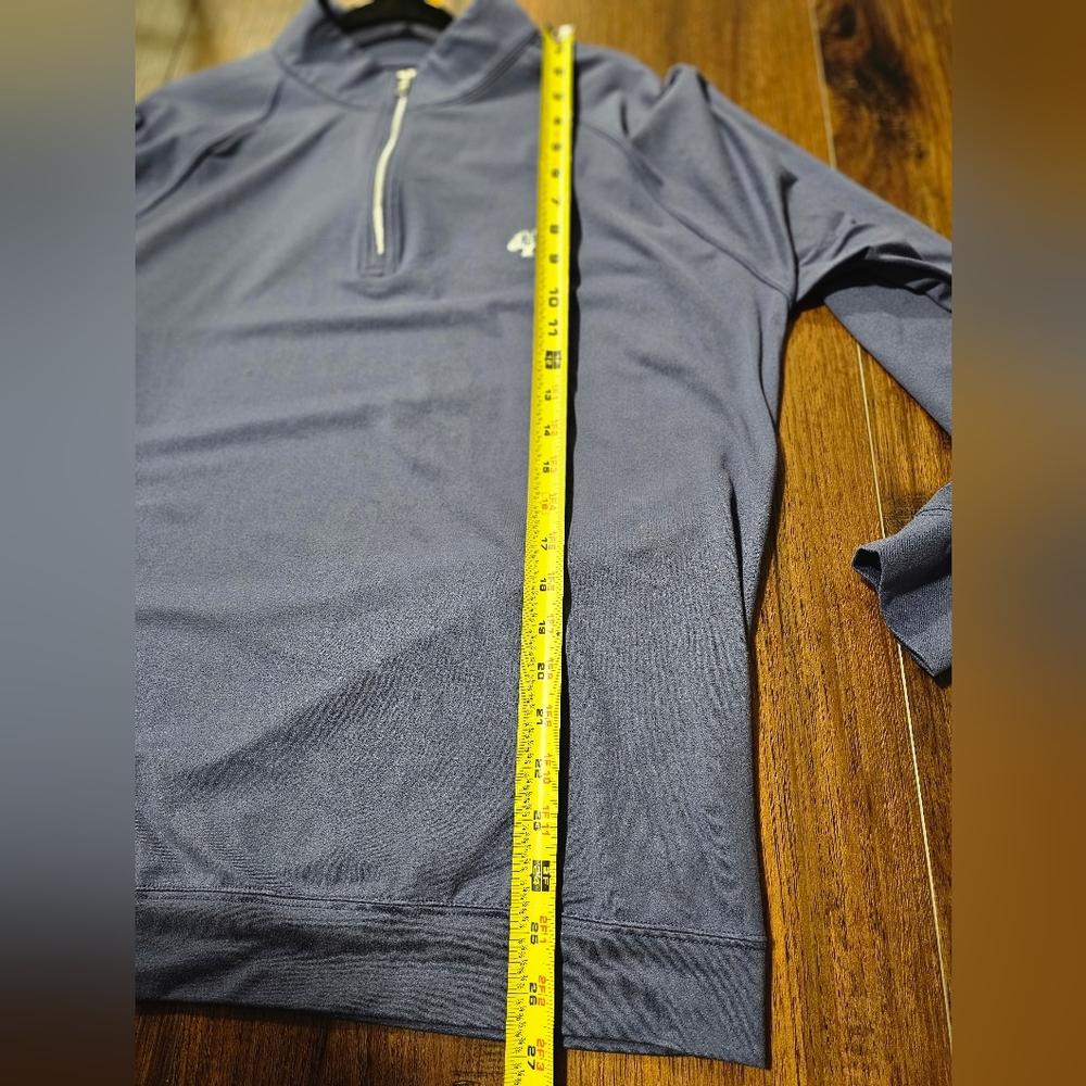 Holderness & Bourne Mens Large The Westland Navy 1/4 Zip Blue Pullover G… - Picture 10 of 10